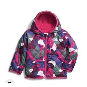 NWT North Face Shady Glade Reversible Water Repellent Hooded Puffer Jacket 3-6mo